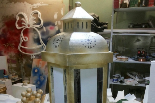 Фигура из пенопласта "Фонарь"
